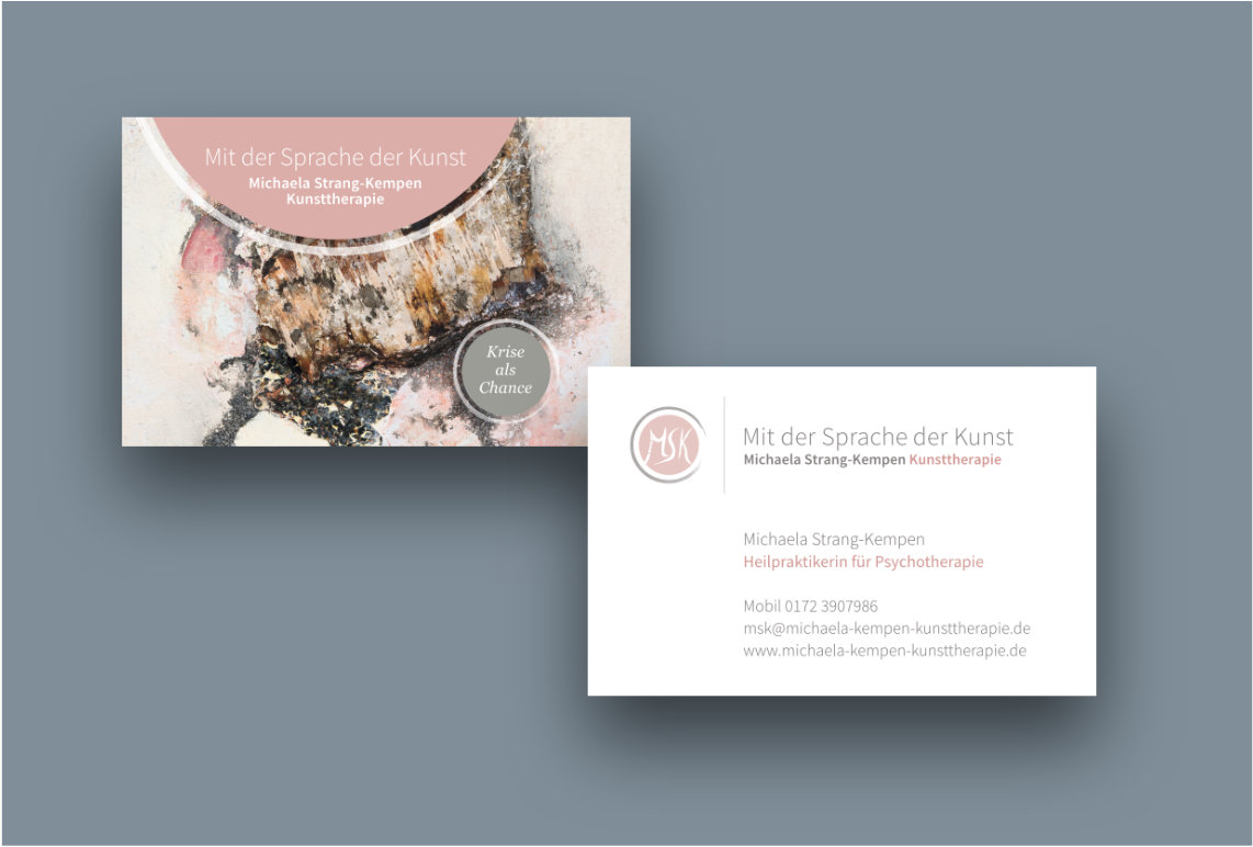 Visitenkarten – Michaela Strang-Kempen Kunsttherapie